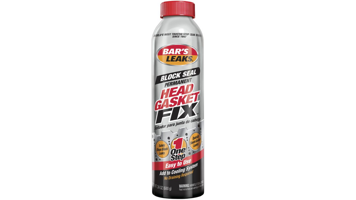 Aditivo sellador de fugas de empaque de culata bar's leaks head gasket fix 24 oz
PRECIOS INCLUYEN I.S.V.