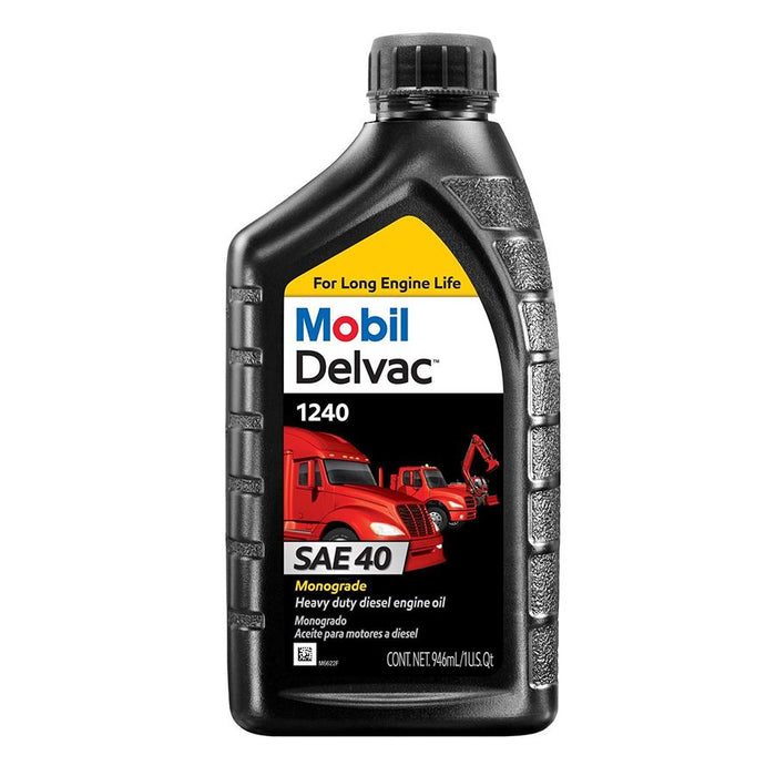 Mobil delvac 1240 aceite monogrado  sae 40 para motores diesel de servicio pesado.
PRECIOS INCLUYEN I.S.V.