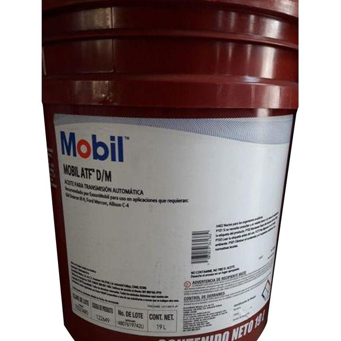 Mobil atf d/m lubricante para transmisiones automaticas con propiedades antidesgaste y la fluidez a bajas temperaturas.
PRECIOS INCLUYEN I.S.V.