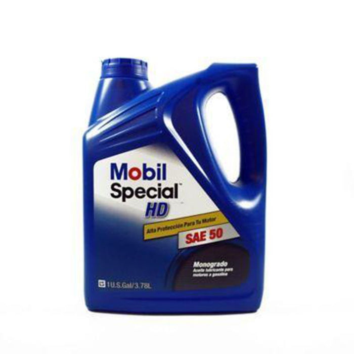 Mobil special hd 50, es un lubricante monogrado sae 50 para motores gasolina.
PRECIOS INCLUYEN I.S.V.