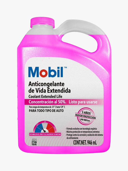 Mobil extended life 50/50, es un refrigerante y anticongelante de servicio liviano, formulado a base de tecnologia de acidos organicos, recomendado para todo tipo de vehiculo sin importar procedencia (asiatico, americano o europeo)
PRECIOS INCLUYEN I.S.V.