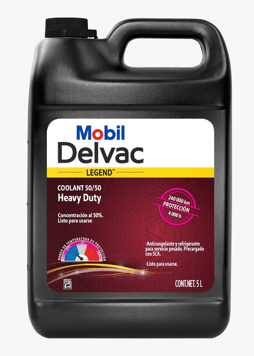 Mobil delvac legend coolant heavy duty 50/50, es un refrigerante y anticongelante de servicio pesado, precargado con sca para resistir las condiciones de trabajo de los vehiculos pesados.
PRECIOS INCLUYEN I.S.V.