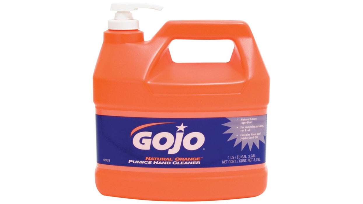 Limpiador de manos aroma a naranja con arena pomez - hand cleaner gojo natural orange hand cleaner w/ pumice 1 gal gojo industries
PRECIOS INCLUYEN I.S.V.