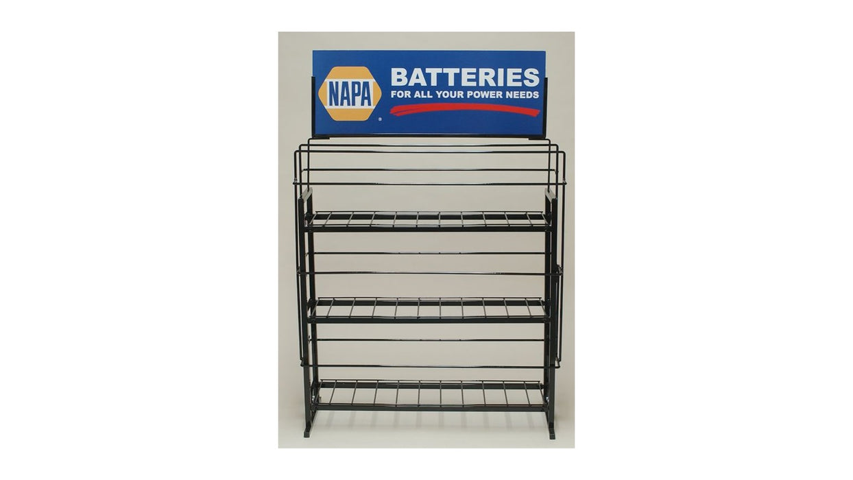 Battery display / storage racks napa batteries
PRECIOS INCLUYEN I.S.V.