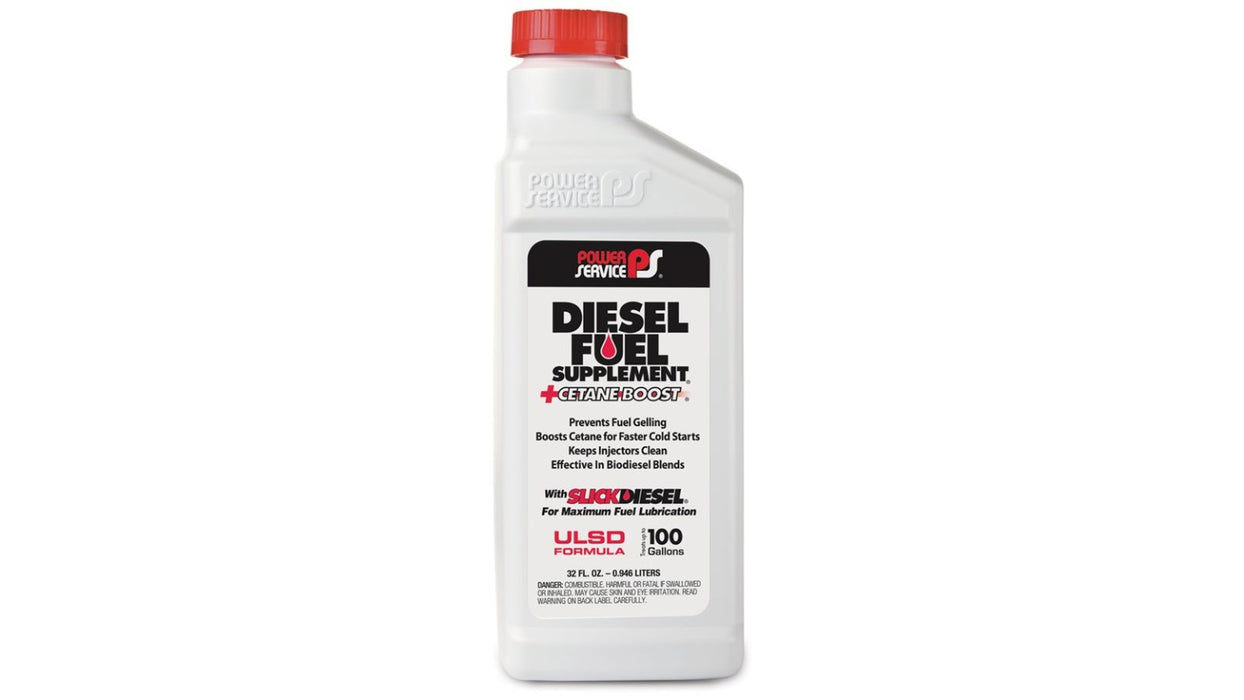 Aditivo para diesel fuel additive diesel aumentador de cetanaje tratamiento hasta 100 galones / fuel supplement plus cetane boost 32 oz power service products