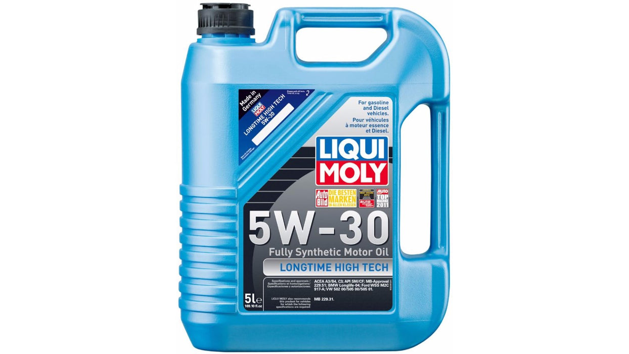 Liqui moly longtime high tech 5w30 motor oil - 1 l / aceite para motor liqui moly sae 5w30 longtime hi tech gasolina / diésel 5 litros