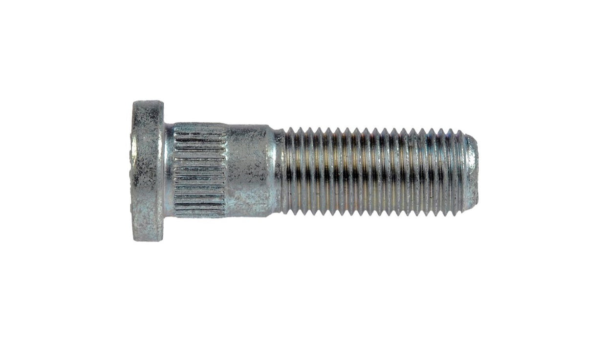 M12-1.25 serrated wheel stud - 12.83mm knurl, 41.5mm length  / perno para rueda - rosca m12-1.25, moleteado 12.83, longitud 41.5
PRECIOS INCLUYEN I.S.V.