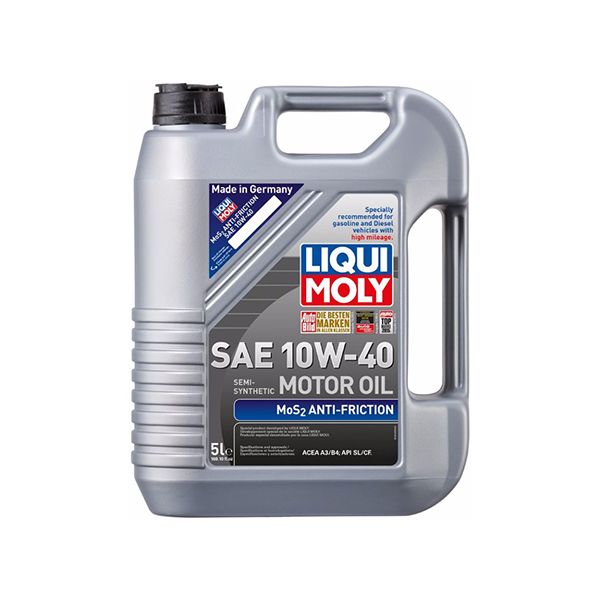 Liqui moly mos2 leightlauf 10w40 motor oil - 5 l / aceite para motor liqui moly sae 10w40 mos2 antifricción 5 litros
PRECIOS INCLUYEN I.S.V.