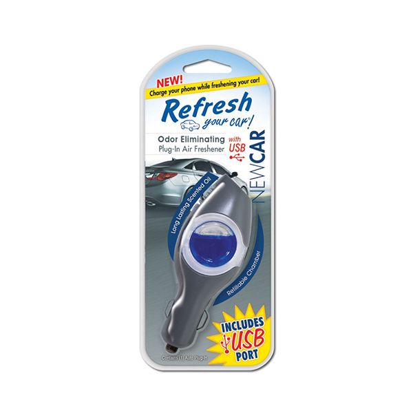 Air freshener plug-in new car plug-in cig w/ usb port
PRECIOS INCLUYEN I.S.V.