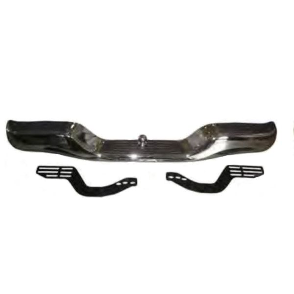 Bumper trasero toyota hilux 1998 - 2011 / hilux vigo 2005 - 2015 universal con pelota de remolque metálico cromo