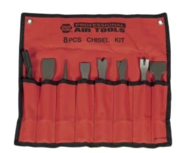 Air hammer chisel set