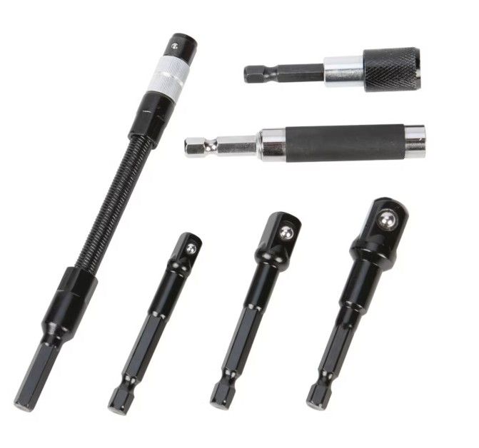 Juego de adaptadores para herramientas eléctricas performance tool de 6 piezas