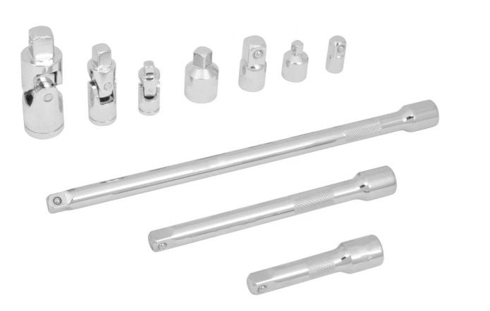 Juego de accesorios de accionamiento de 10 piezas para herramientas de alto rendimiento
