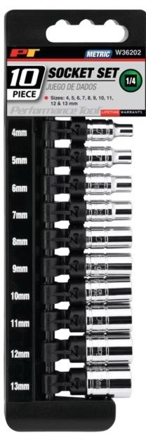 Juego de cubos milimetricos 4mm al 13mm socket set