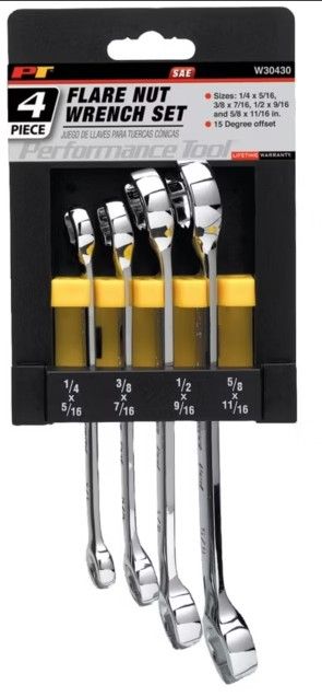 Kit llaves mixtas abiertas para tuberia wrench set-flare nut