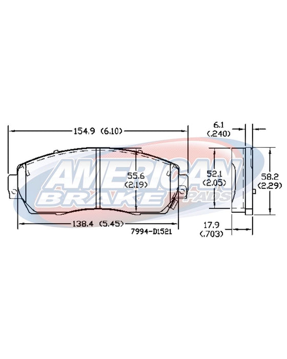 Pastilla honda crv 12/16 awd; odyssey 11/146;