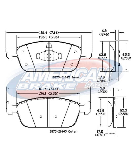 Pastilla ford escape 13/14 4x4