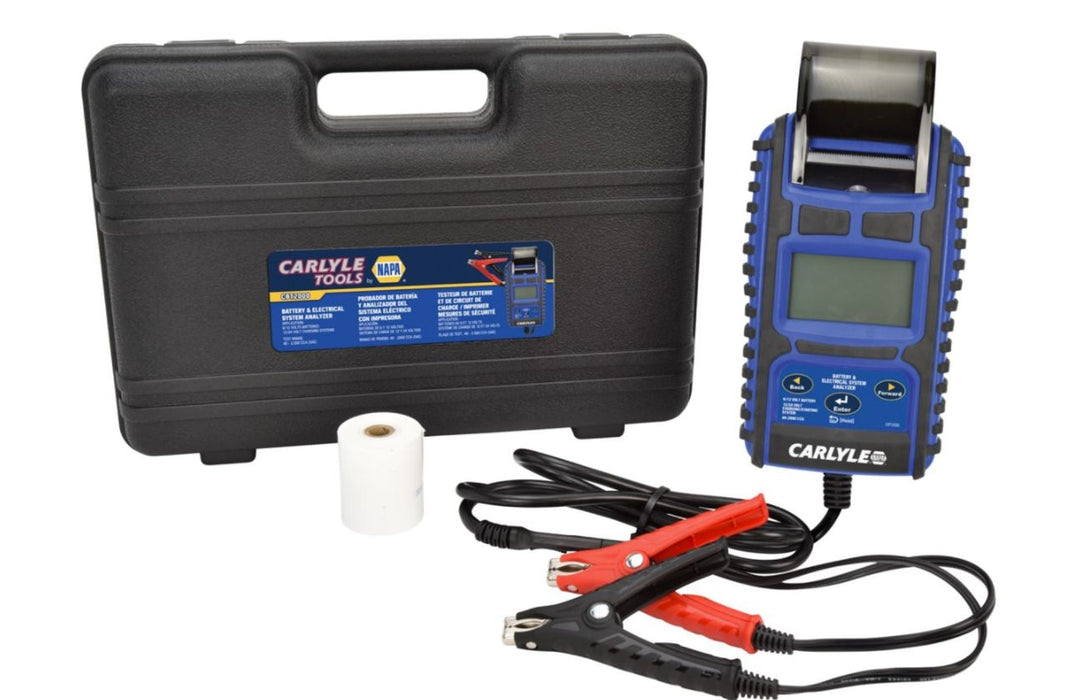 Tester de bateria con impresora, 3000 cca, 12/24, capacidad para pruebas de alternador. probador y evaluador del sistema de carga y arranque.