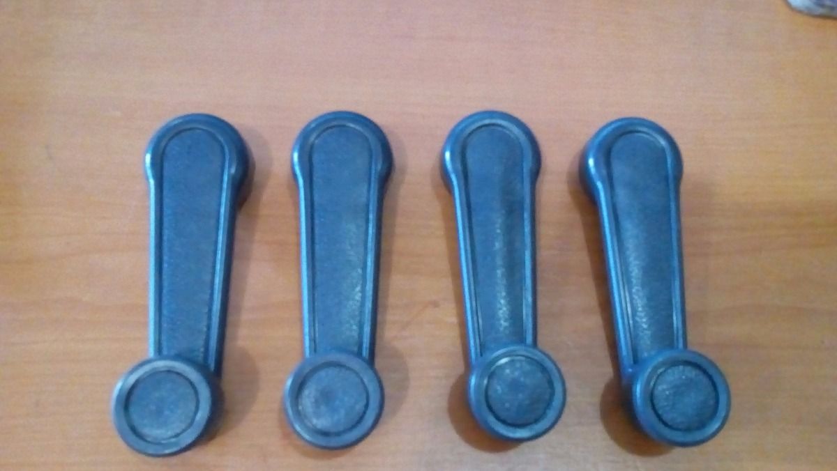 Manecilla para subir vidrio toyota corolla 1982 - 2002 / hilux 1979 - 2004 fresado metal azul
