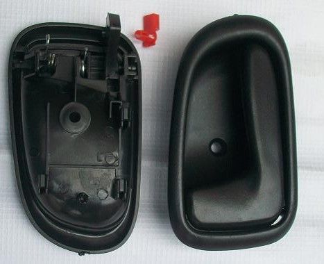 Abridor interior de puerta frontal y trasera toyota corolla 1993 - 1997 plástico negro (lh)