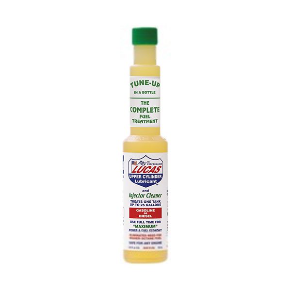 Aditivo lucas oil para gasolina o díesel, limpiador de inyectores, tratamiento para 25 galones, 5.25 oz fuel additive fuel treatment lucas 5.25 oz