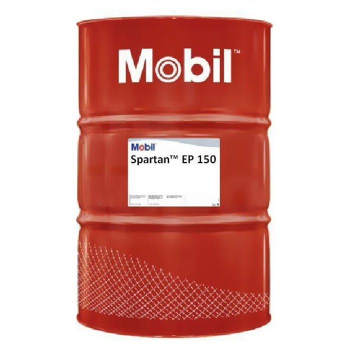 Barril de lubricante mobil industrial de extrema presión para engranajes. spartan ep 150