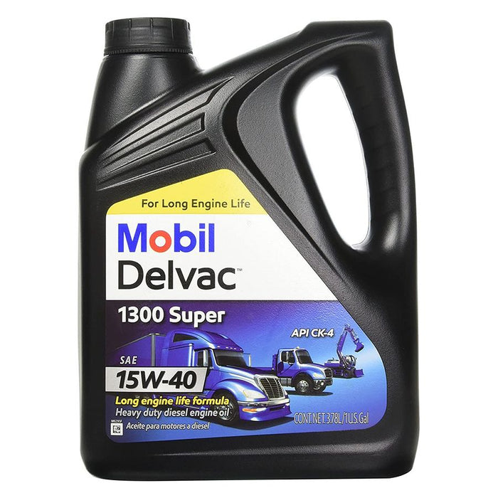 Mobil delvac 1300 super 15w-40 es un lubricante para motores diesel y gasolina, recomendado para usarse tanto en motores modernos, como antiguos, y garantiza una excelente proteccion.