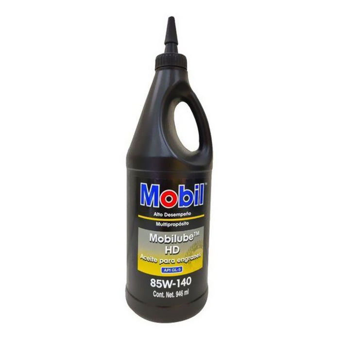 Mobilube hd 85w9140, lubricante para engranajes de alto rendimiento y servicio pesado, para aplicaciones que requieran api gl-5