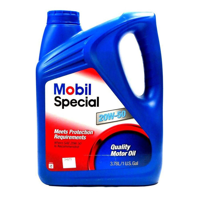 Mobil special 20w-50, lubricante mineral para motores gasolina.
PRECIOS INCLUYEN I.S.V.