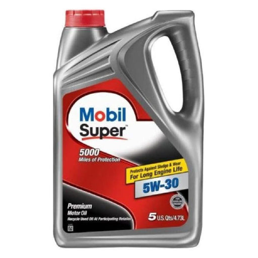 Mobil super 5w-30, lubricante tecnologia premium, para motores gasolina modernos y antiguos