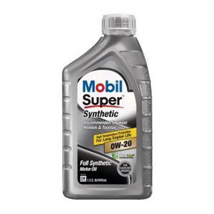 Mobil super synthetic 0w-20, aceite sintetico para motores gasolina, garantiza proteccion contra el desgaste, la corrosion, excelente propiedades limpieza prologada