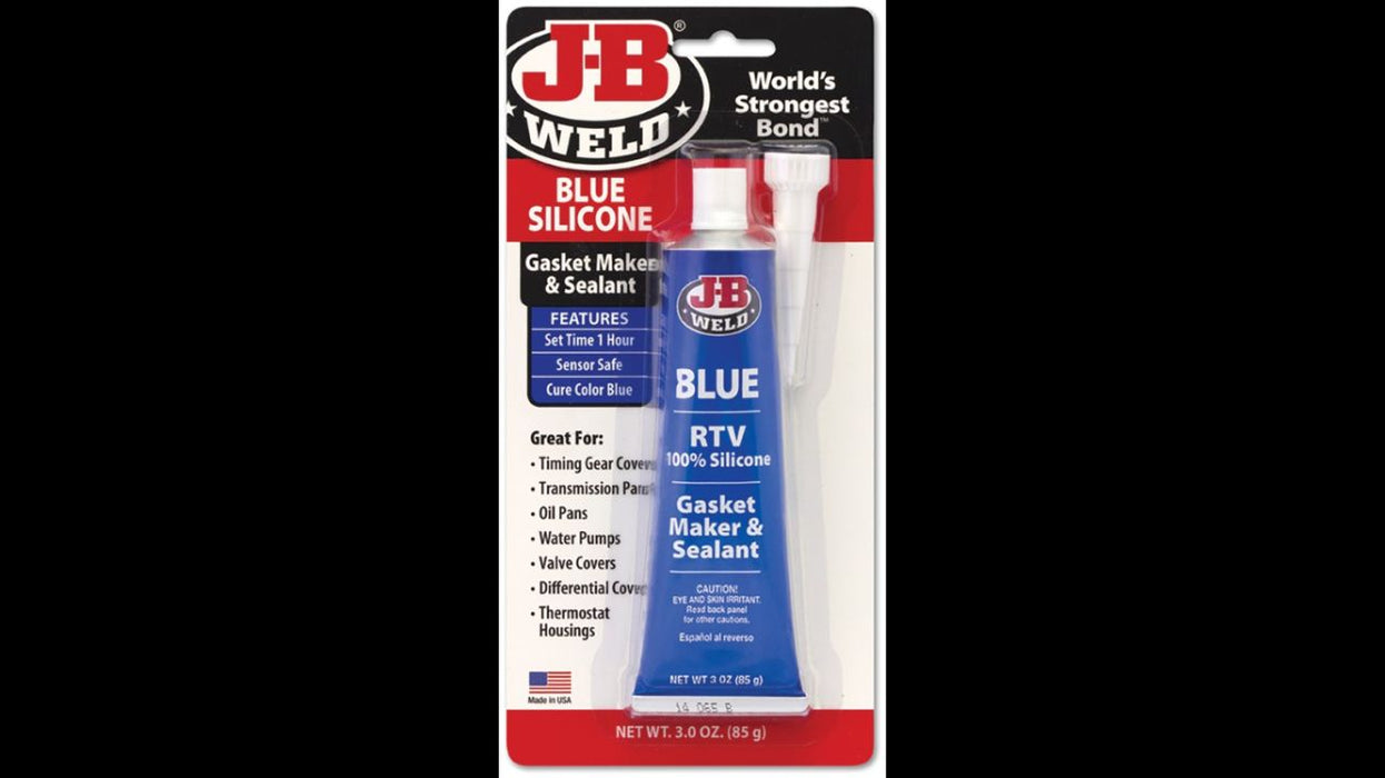 Sellador de silicona de alto rendimiento rtv azul jbweld
PRECIOS INCLUYEN I.S.V.
