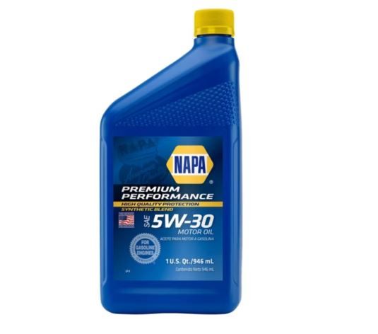 Aceite de motor de alto rendimiento napa 5w30, mezcla sintética, 1 cuarto de galón (ee. uu.)