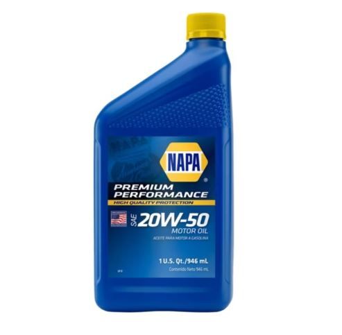 Aceite de motor convencional napa premium 20w50 convencional 1 cuarto (ee. uu.)