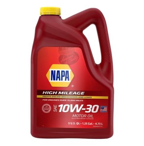 Aceite de motor de alto kilometraje napa 10w30 de alto kilometraje, 5 cuartos (ee. uu.)
