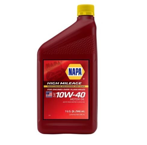 Aceite de motor de alto kilometraje napa 10w40 de alto kilometraje 1 cuarto (ee. uu.)