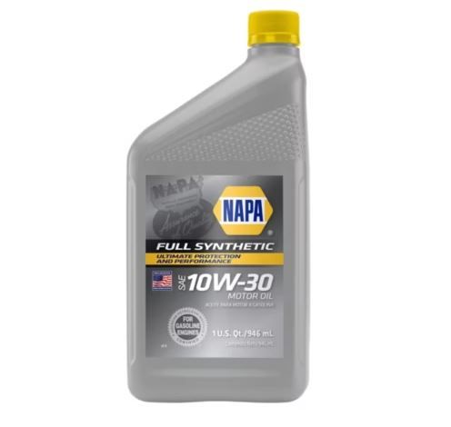 Aceite de motor napa 10w30 totalmente sintético 1 cuarto de galón (ee. uu.)