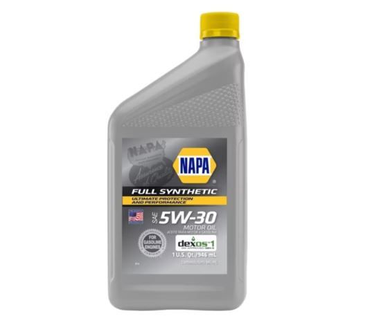 Aceite de motor napa 5w30 totalmente sintético 1 cuarto de galón (ee. uu.)