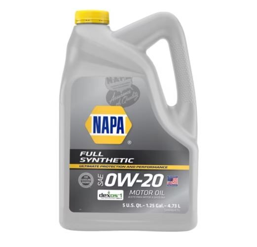 Aceite de motor napa 0w20 totalmente sintético 5 qt (ee. uu.)