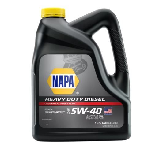 Aceite para motor diésel de servicio pesado napa fleet 5w40 totalmente sintético, 1 galón (ee. uu.)