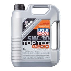 Liqui moly top tec 4200 5w30 motor oil - 5 l / aceite para motor liqui moly sae 5w30 top tec 4200 5 litros