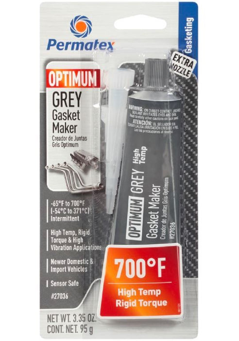 Silicona gris de de alta temperatura - permatex optimum grey gasket maker 371 grados
PRECIOS INCLUYEN I.S.V.