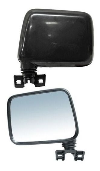 Retrovisor exterior isuzu kb 1989 - 1992 negro utiliza 2 tornillos (lh)