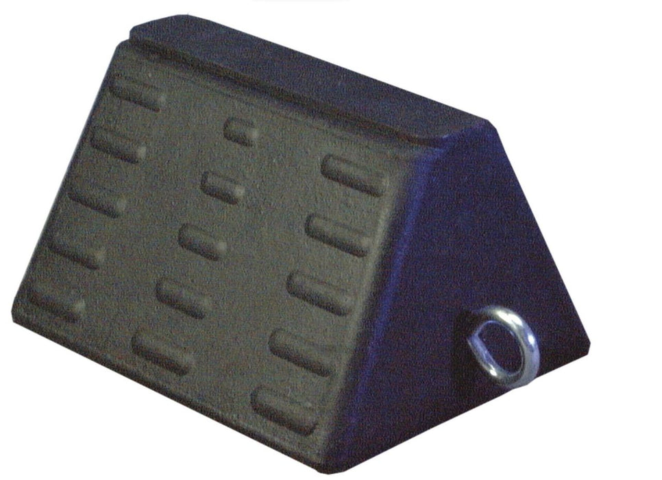 Bloqueo cuña de ruedas para camiones y equipo pesado recubrimiento de goma , 6x10x8 pulgadas