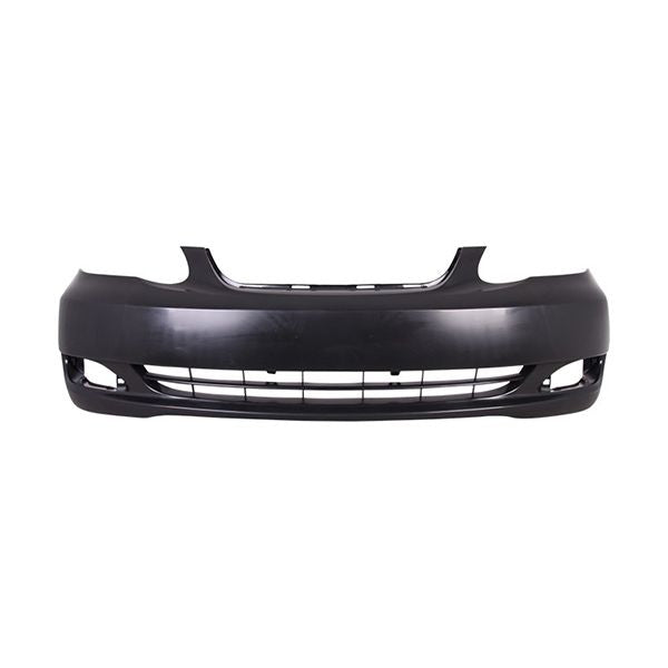 Bumper frontal toyota corolla 2005 - 2008 plástico sin agujeros para moldura versión americana