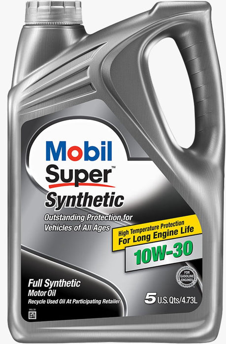 Mobil super synthetic 10w-30, aceite sintético para motores gasolina, garantiza protección contra el desgaste, la corrosión, excelente propiedades limpieza prologando la vida util de tu motor.
PRECIOS INCLUYEN I.S.V.
